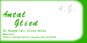 antal glied business card